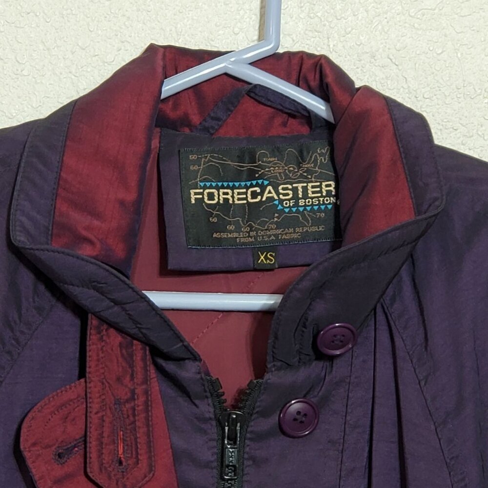 Forecaster Of Boston Winter Coat Womans XS Thermoloft Insulated Eggplant Nylon - Picture 3 of 11
